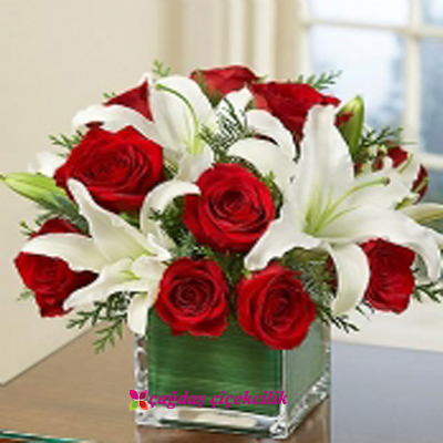 Lilyum ve Kırmızı Güller